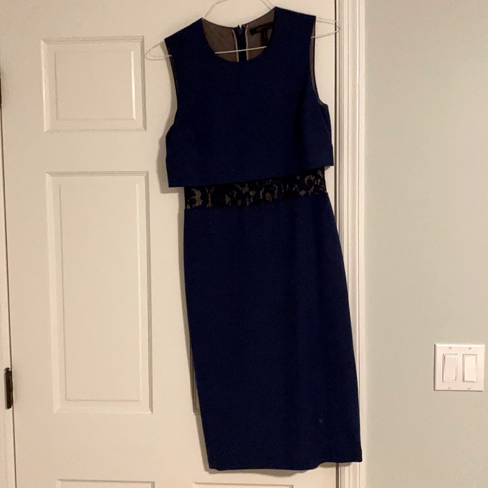 BCBG Maxazria Dark Blue Cocktail Dress